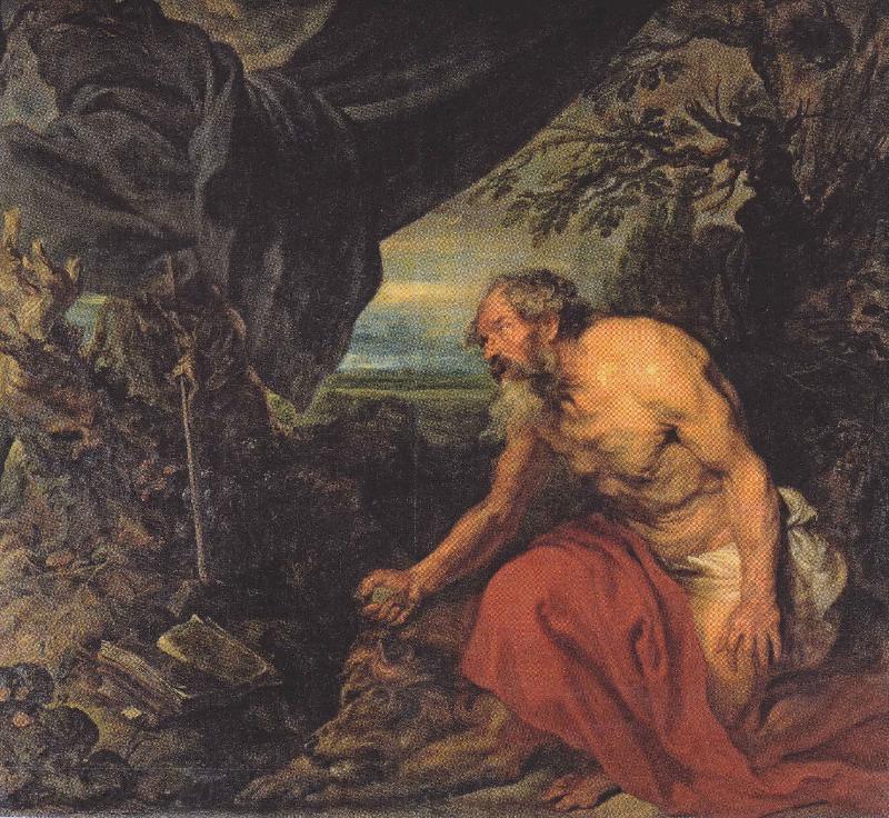 Anthony Van Dyck St Jerome Norge oil painting art